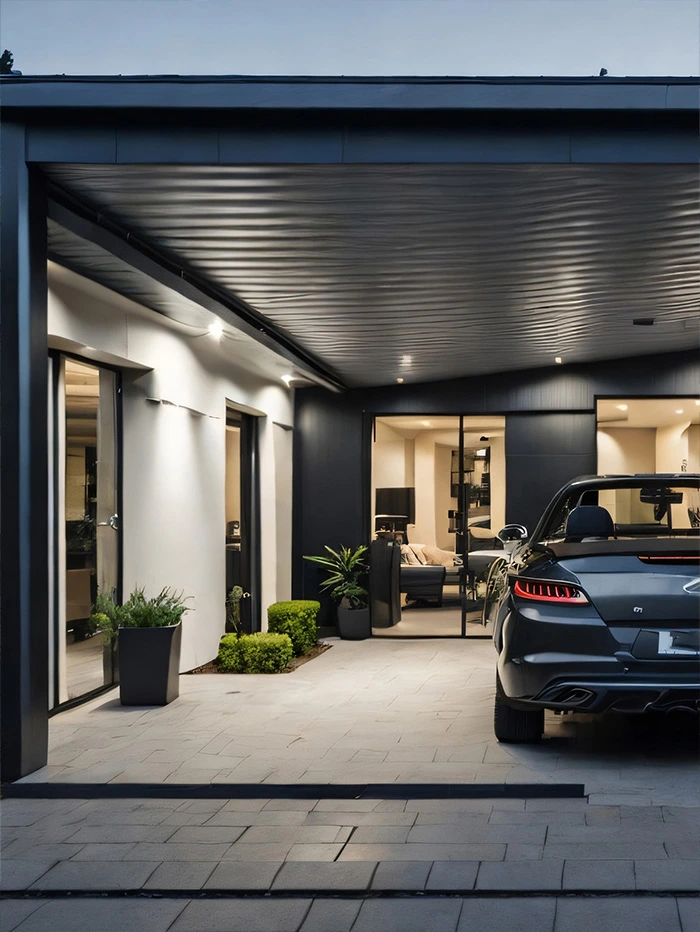 Garaże z aluminium - Carporty